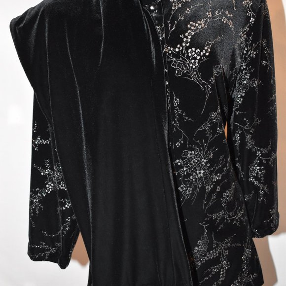 R&M Richards Petite 3 Piece Velvet Pants Suit (tops 16P & 14P - pants 14P) - Picture 8 of 16